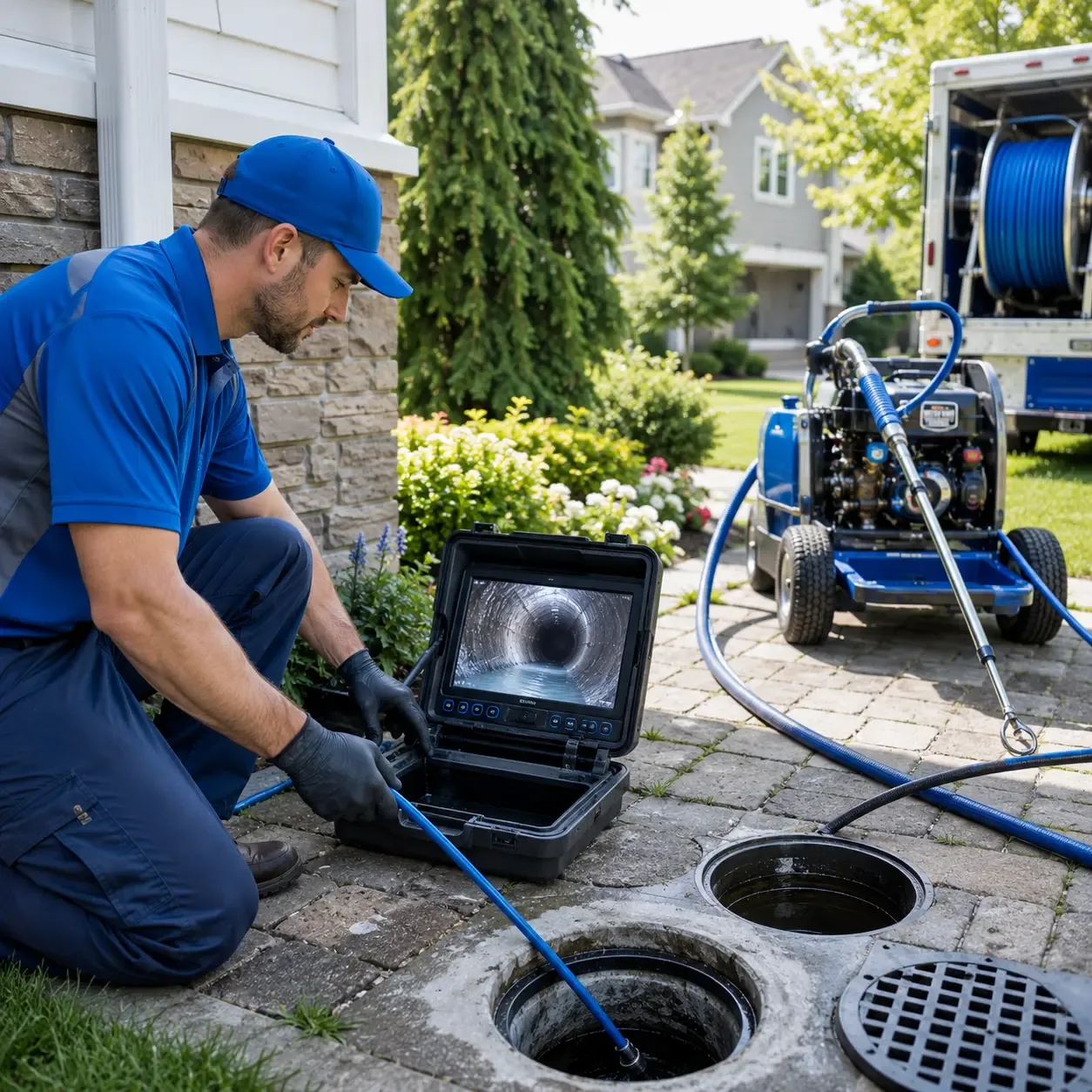 Outdoor drain cleaning professionals serving Elroy, WI